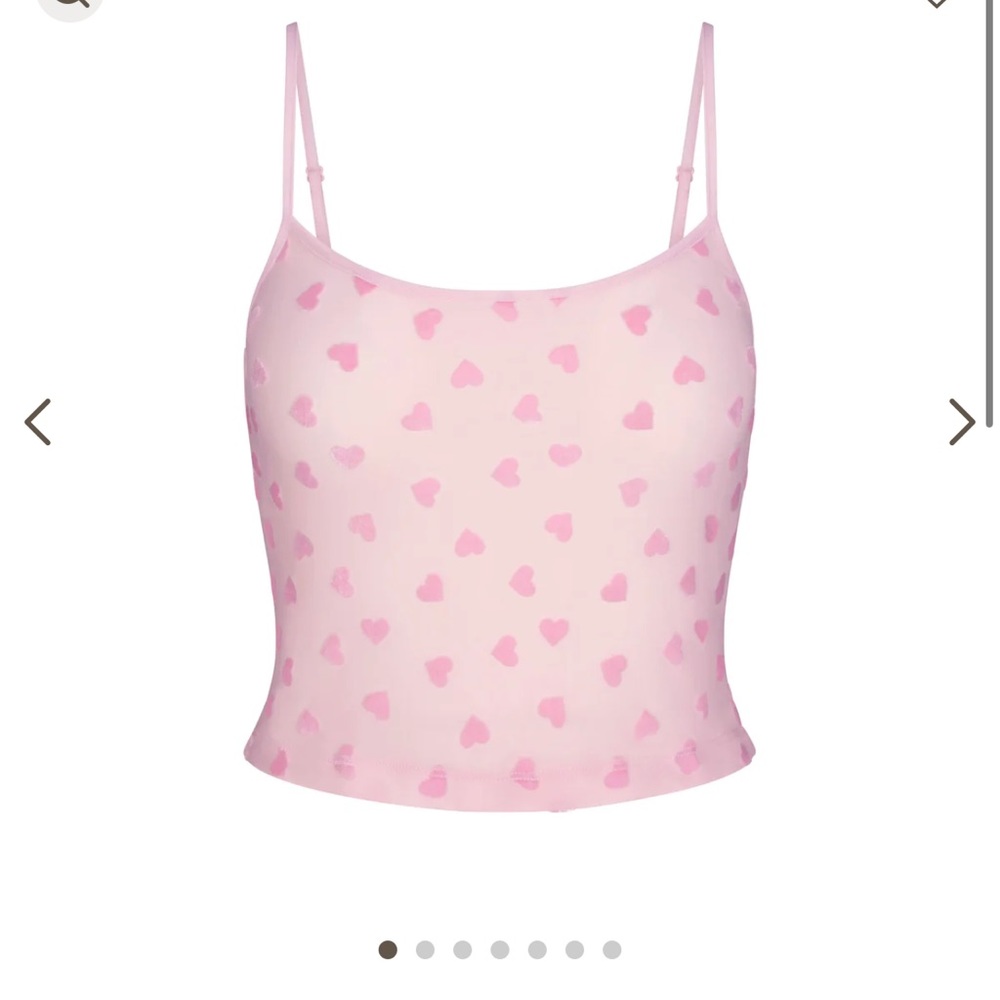 Skims Valentine Collection sheer velvet cami